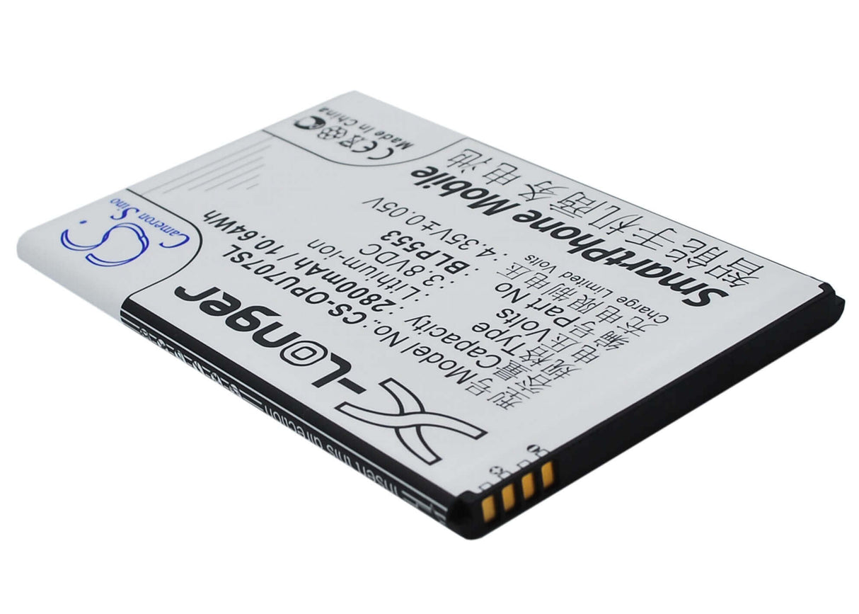 3.8V, Li-ion, 2800mAh, SmartPhone battery fits Oppo, Blp553, U2s, U707, 10.64Wh Mobile, SmartPhone Cameron Sino Technology Limited (Smartphone)