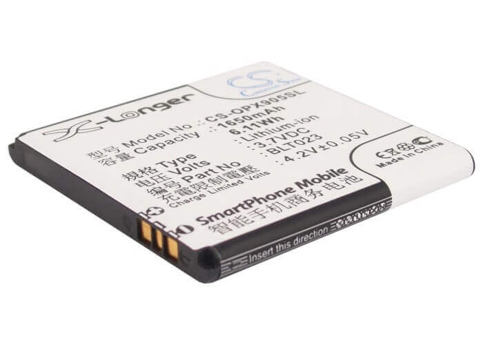 3.7V, Li-ion, 1650mAh, SmartPhone battery fits Oppo, Blt023, A91, R807, 6.11Wh Mobile, SmartPhone Cameron Sino Technology Limited (Suspended)