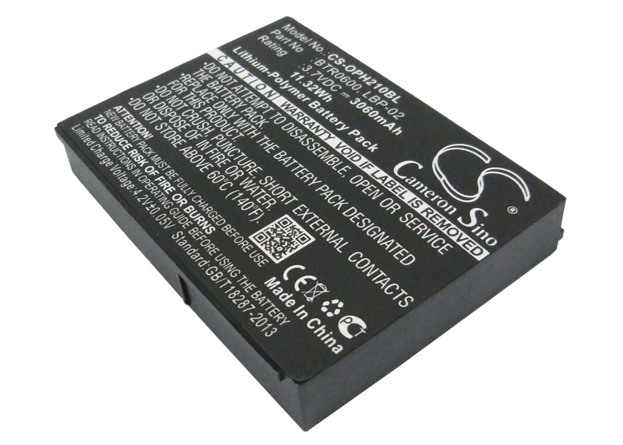 Batterie de scanner de code-barres pour Opticon H21, H22, H21 1d 3.7v, 3060mah - 11.32wh Scanner de code-barres Cameron Sino Technology Limited