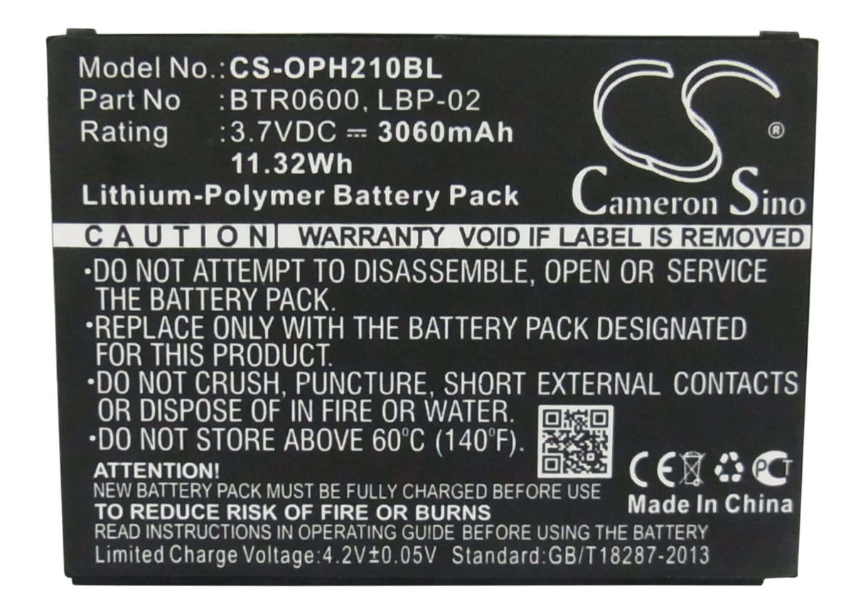 Batterie de scanner de code-barres pour Opticon H21, H22, H21 1d 3.7v, 3060mah - 11.32wh Scanner de code-barres Cameron Sino Technology Limited