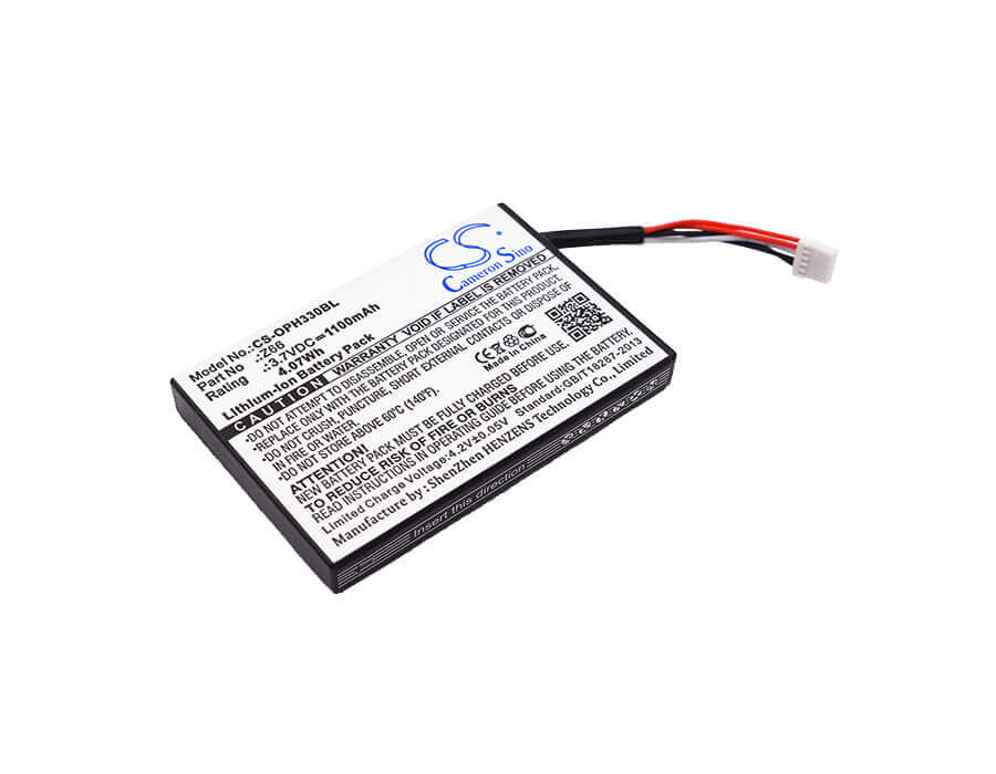 Batterie de scanner de code-barres pour Opticon, Opc-3301i, Opi-3301, Opi-3301i, Opr-3301 3.7v, 1100mah - 4.07wh Scanner de code-barres Cameron Sino Technology Limited