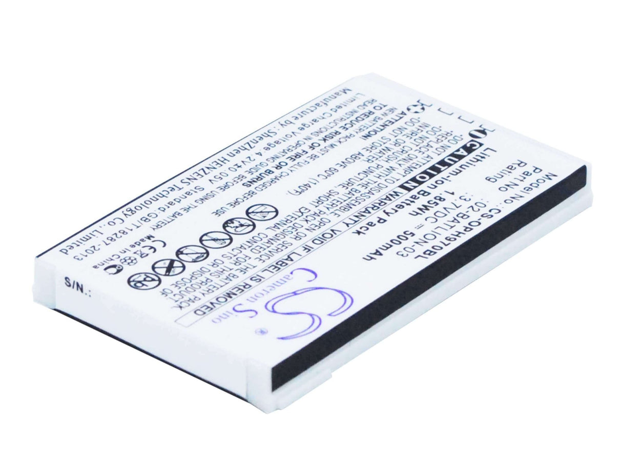 Barcode Scanner Battery For Opticon Opl-9700, Opl-9712, Opl-9723 3.7v, 500mah - 1.85wh Barcode Scanner Cameron Sino Technology Limited