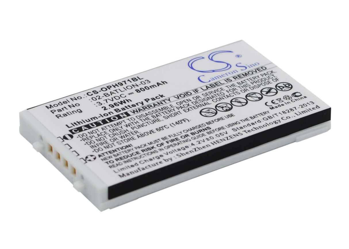 Barcode Scanner Battery For Opticon Opl-9700, Opl-9712, Opl-9723 3.7v, 800mah - 2.96wh Barcode Scanner Cameron Sino Technology Limited