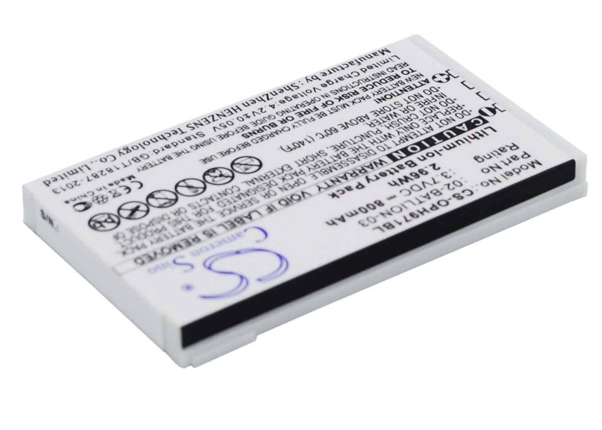 Barcode Scanner Battery For Opticon Opl-9700, Opl-9712, Opl-9723 3.7v, 800mah - 2.96wh Barcode Scanner Cameron Sino Technology Limited