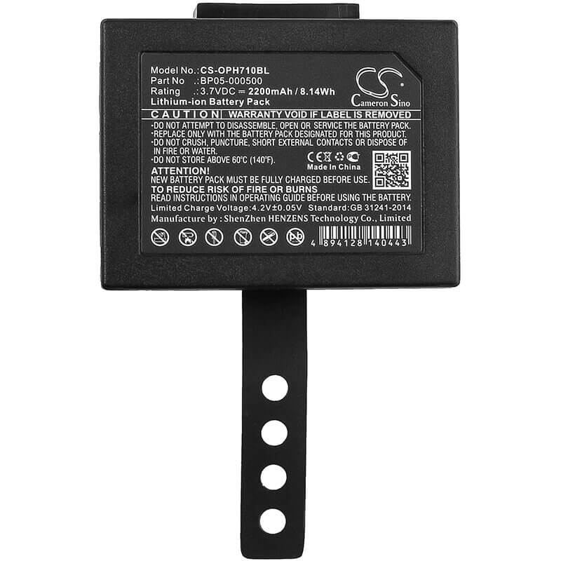 Barcode Scanner Battery For Opticon, Phl-7000, Phl-7100, Phl-7112 3.7v, 2200mah - 7.77wh Barcode Scanner Cameron Sino Technology Limited