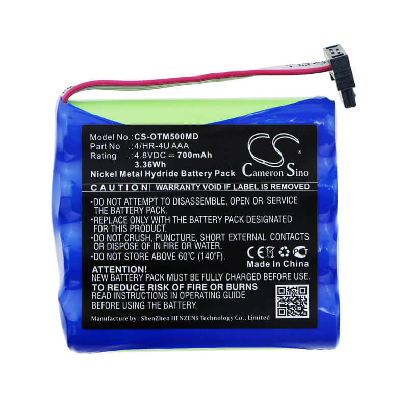 4.8V, Ni-MH, 700mAh, Medical battery fits Optomed, 4/hr-4u Aaa, Smartscope M5, Smartscope M5 Pro, 3.36Wh Medical Cameron Sino Technology Limited (Medical)
