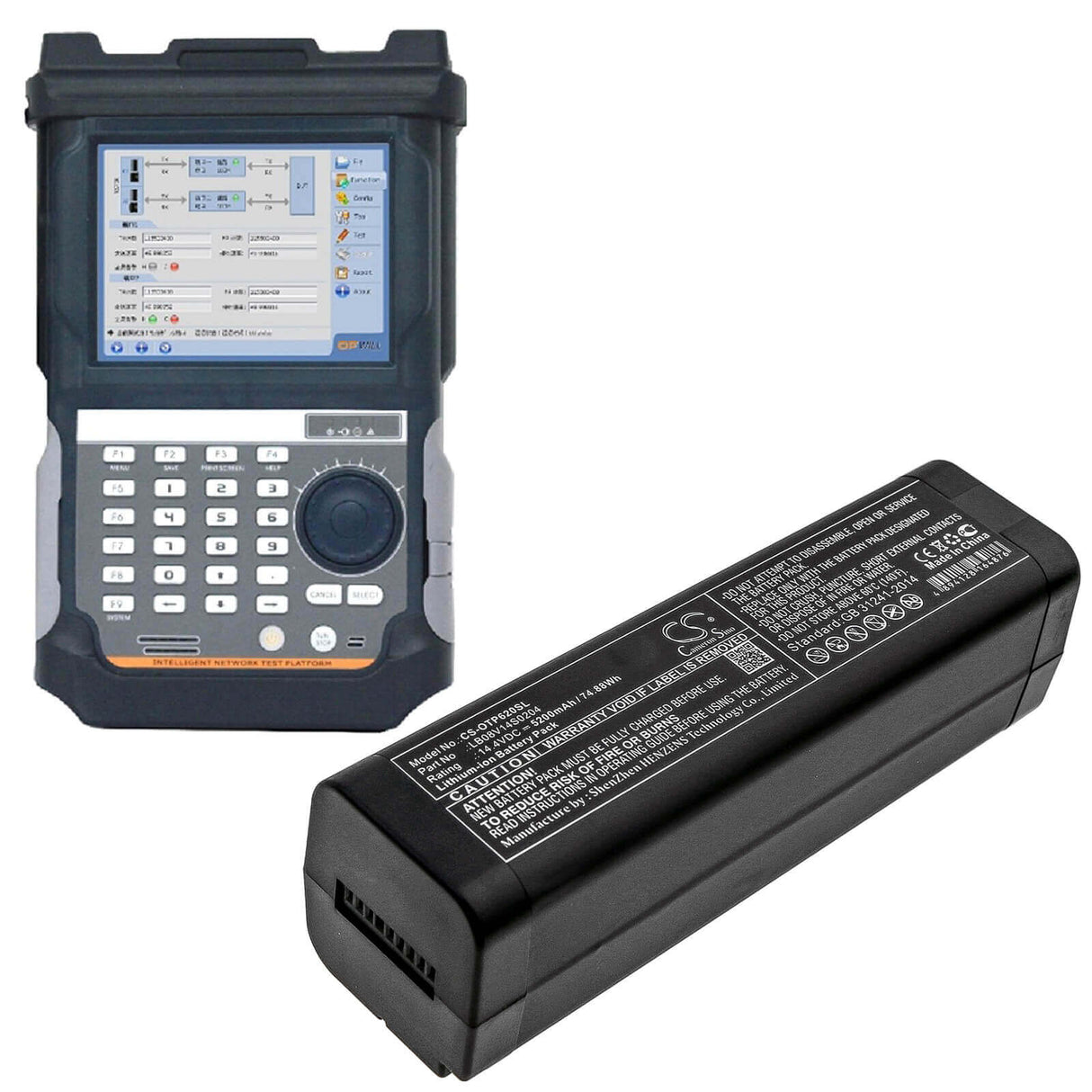14.4V, Li-ion, 5200mAh, Equipment battery fits Opwill, Lb08v14s0204, OTP6200, Otp-6200, 74.88Wh Equipment, Survey, Test Cameron Sino Technology Limited