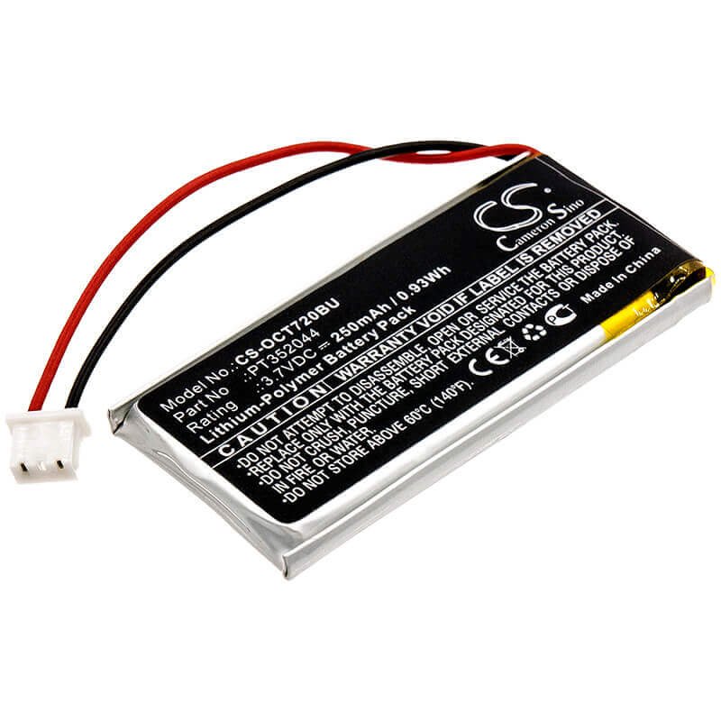 3.7V, Li-Polymer, 250mAh, CMOS / BackUp battery fits Oracle, Pt352044, Tablet 720, Tablet 721, 0.93Wh CMOS / BackUp Cameron Sino Technology Limited