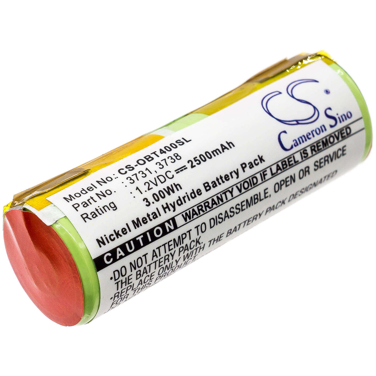 1.2V, Ni-MH, 2500mAh, Toothbrush battery fits Oral-b, 3731, 9900 Toothbrush, Professional Care 8000, 3Wh Toothbrush Cameron Sino Technology Limited