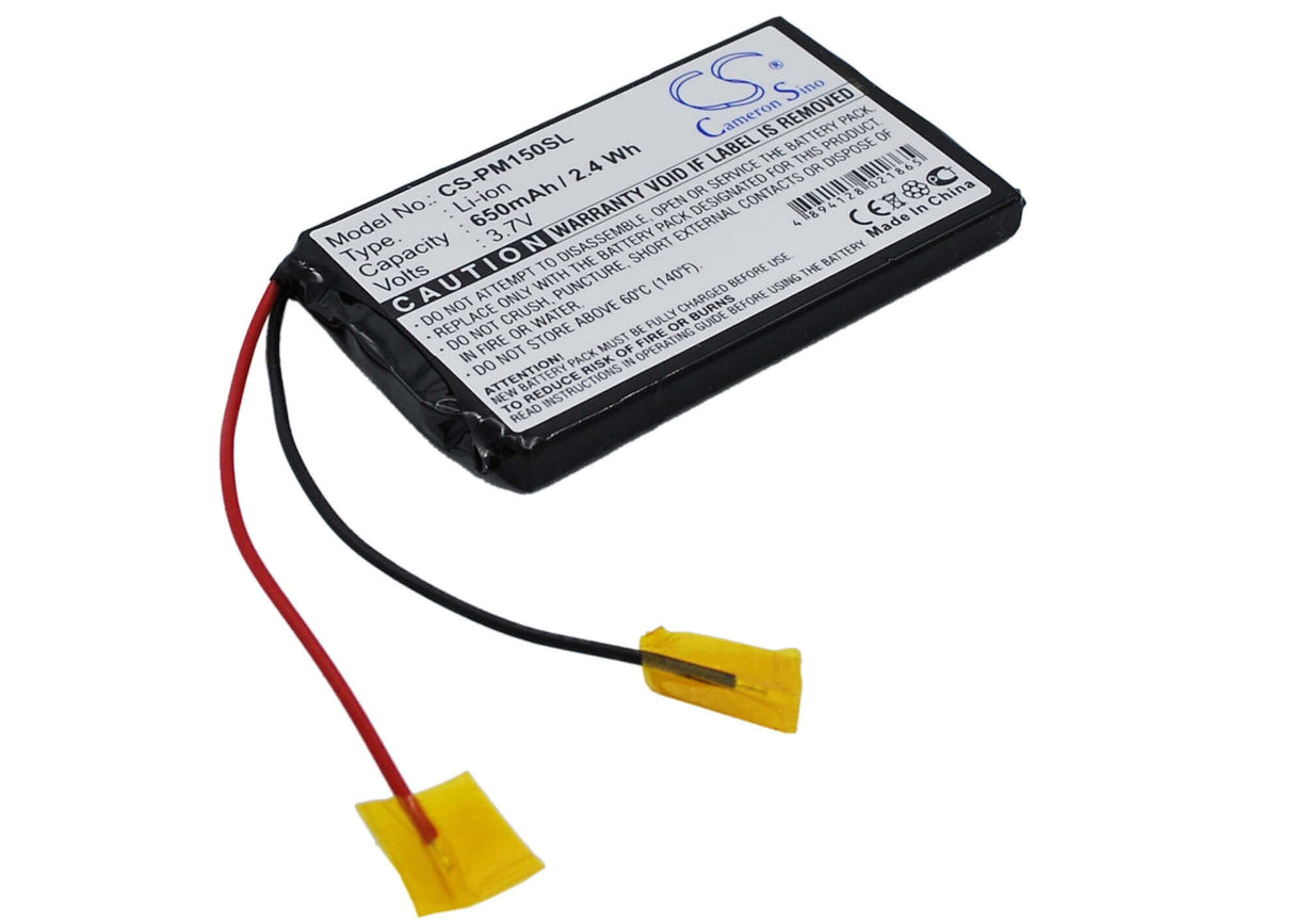 3.7V, Li-ion, 650mAh, PDA battery fits Palm, M150, M155, 2.41Wh PDA, Pocket PC Cameron Sino Technology Limited
