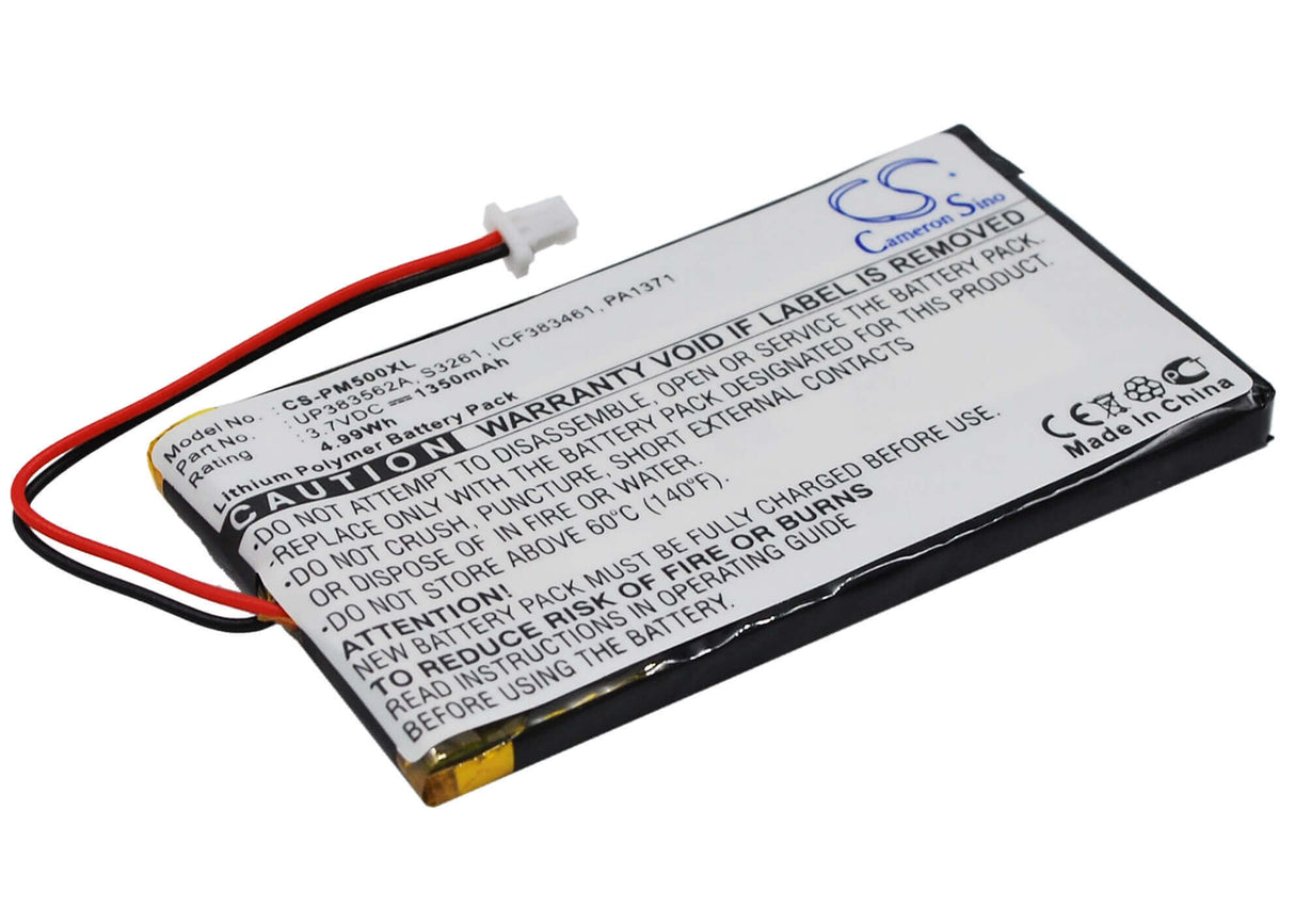 3.7V, Li-Polymer, 1350mAh, PDA battery fits Palm, Ia1tb12b1, M500, M505, 5Wh PDA, Pocket PC Cameron Sino Technology Limited
