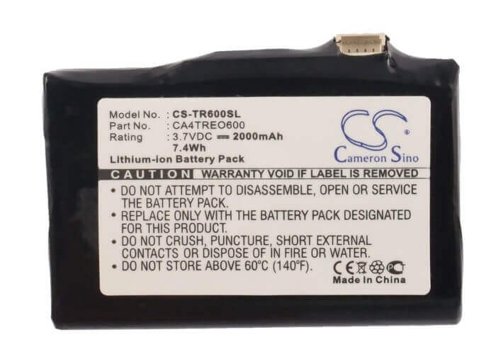 3.7V, Li-ion, 2000mAh, SmartPhone battery fits Palm, Ca4treo600, Treo 600, Treo 610, 7.4Wh Mobile, SmartPhone Cameron Sino Technology Limited (Smartphone)