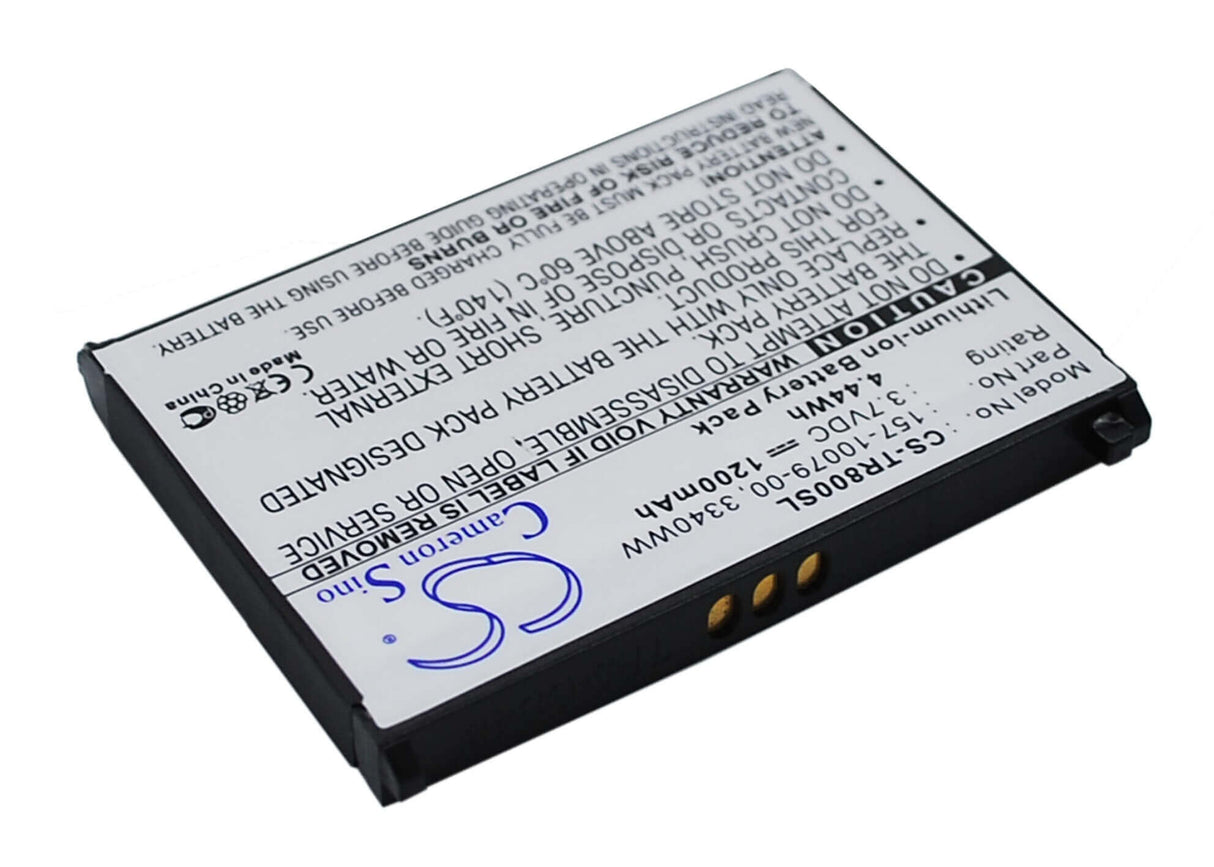 Battery For Palm Treo 800, Treo 800p, Treo 800w 3.7v, 1200mah - 4.44wh Batteries for Electronics Cameron Sino Technology Limited (Suspended)