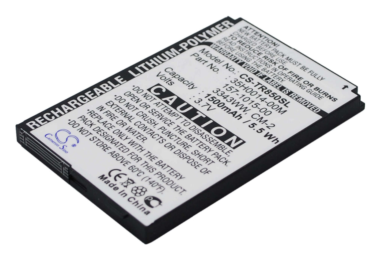 3.7V, Li-Polymer, 1500mAh, batterie de smartphone compatible avec Palm, 157-10105-00, Drucker, Monk, 5.55Wh Mobile, SmartPhone Cameron Sino Technology Limited (Suspendu)