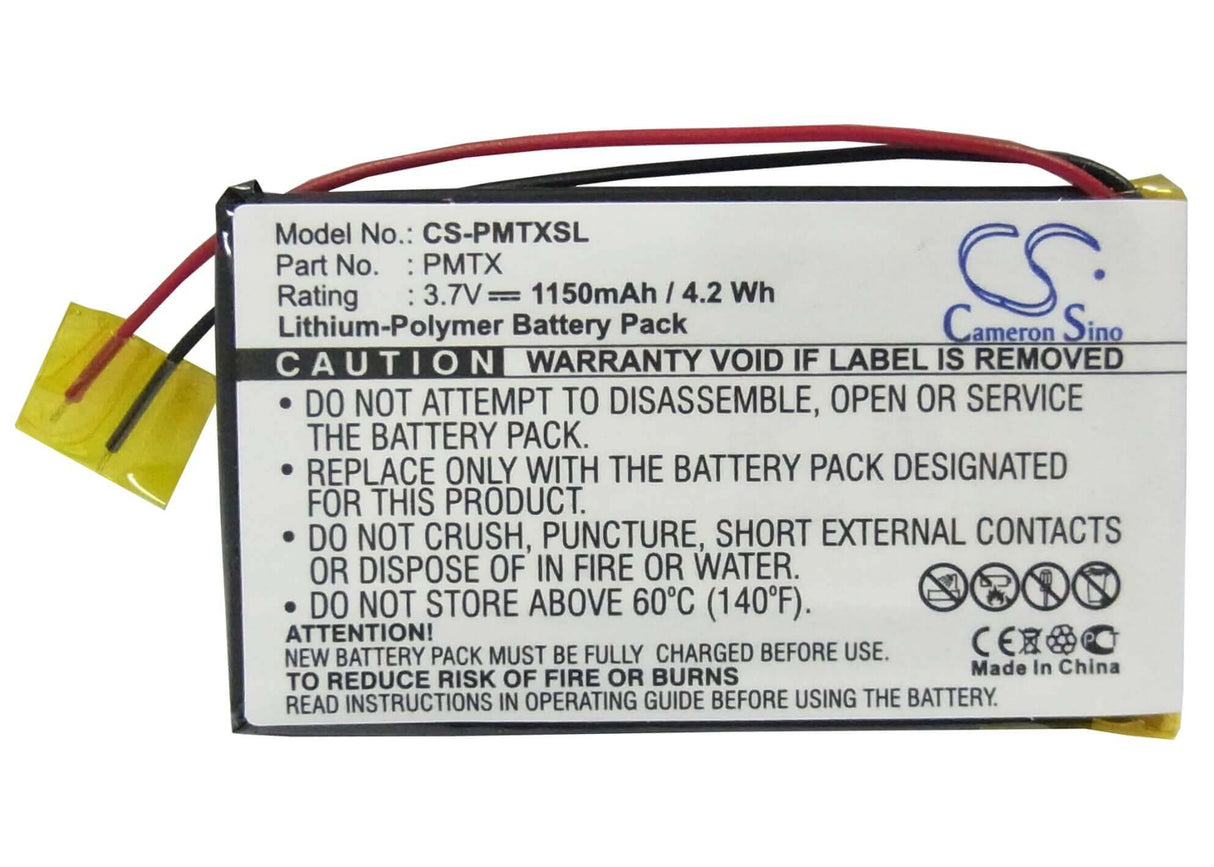 3.7V, Li-Polymer, 1150mAh, PDA battery fits Palm, Tungsten Tx, 4.26Wh PDA, Pocket PC Cameron Sino Technology Limited