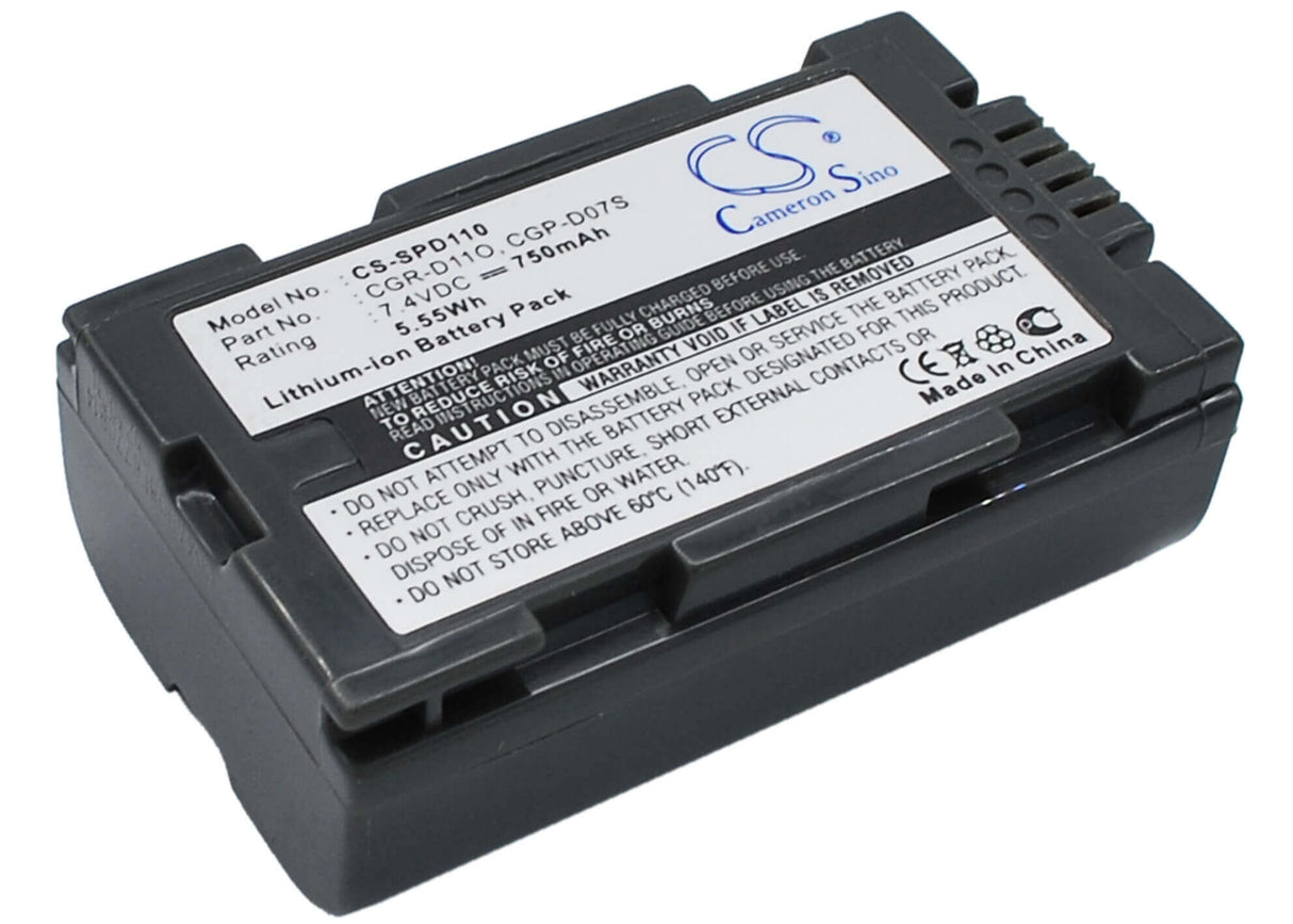 Battery For Panasonic Ag-dvc15, Ag-dvx100be, Aj-pcs060g(portable Hard 7.4v, 750mah - 5.55wh Batteries for Electronics Cameron Sino Technology Limited (Suspended)