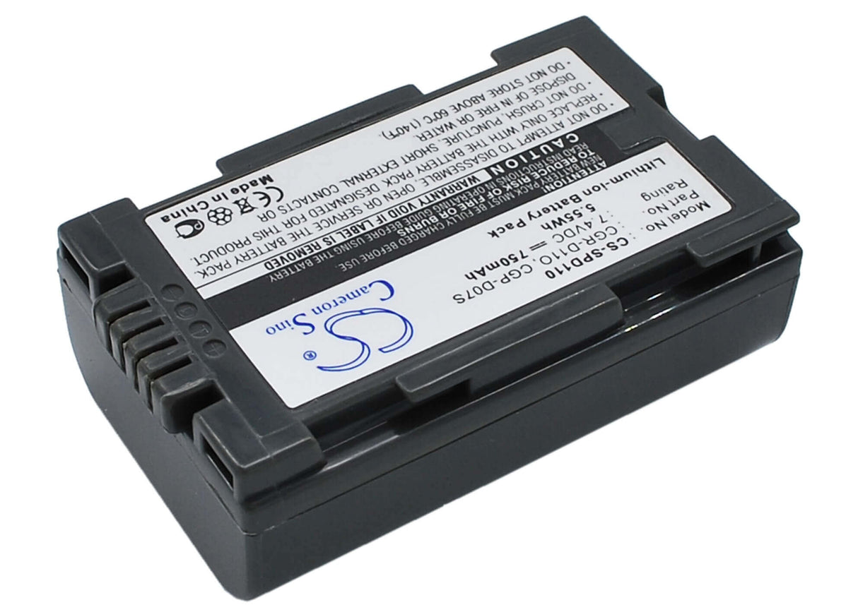 Battery For Panasonic Ag-dvc15, Ag-dvx100be, Aj-pcs060g(portable Hard 7.4v, 750mah - 5.55wh Batteries for Electronics Cameron Sino Technology Limited (Suspended)