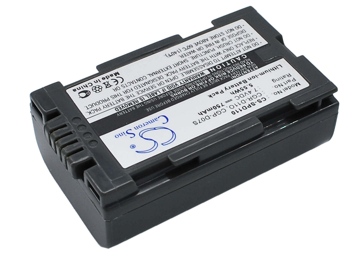 Battery For Panasonic Ag-dvc15, Ag-dvx100be, Aj-pcs060g(portable Hard 7.4v, 750mah - 5.55wh Batteries for Electronics Cameron Sino Technology Limited (Suspended)