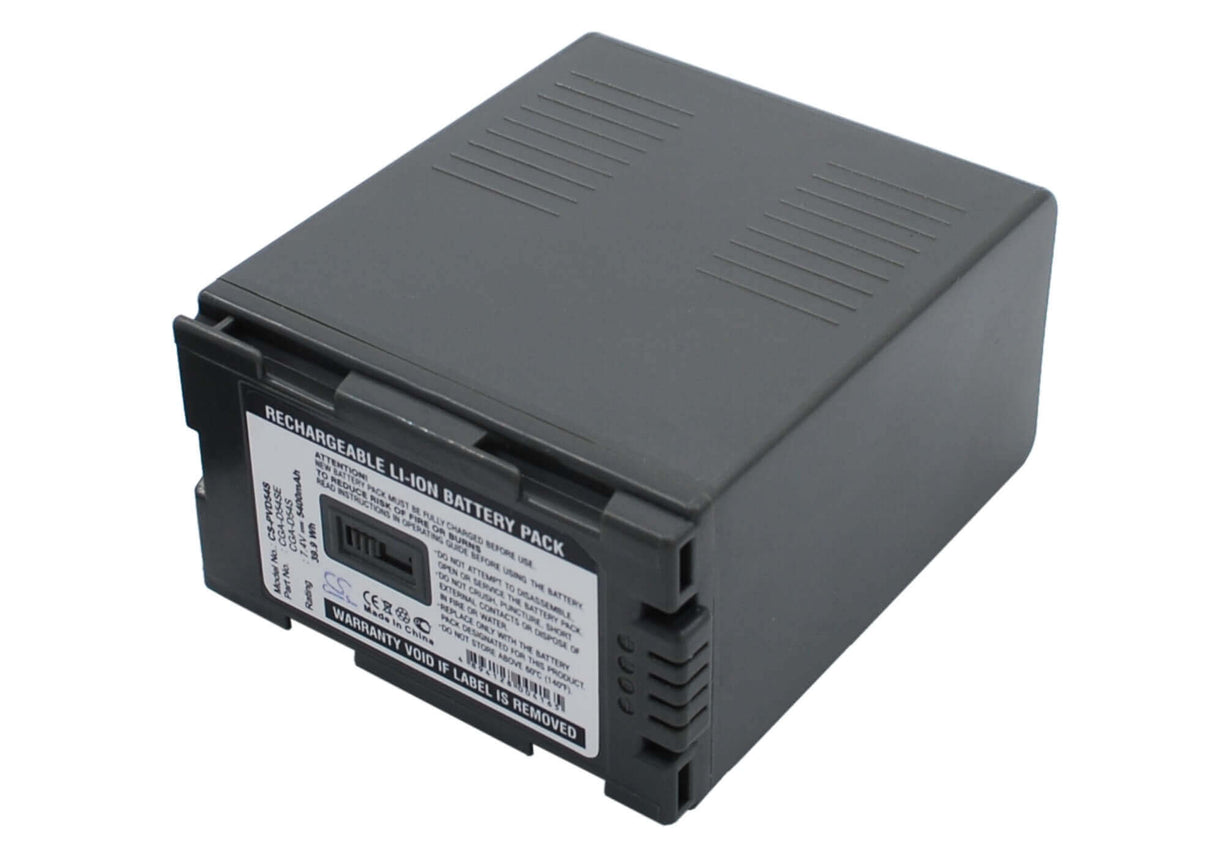 7.4V, Li-ion, 5400mAh, Camera battery fits Panasonic, Cga-d54, Ag-ac-90, Ag-dvc180a, 39.96Wh Camera Cameron Sino Technology Limited (Camera)