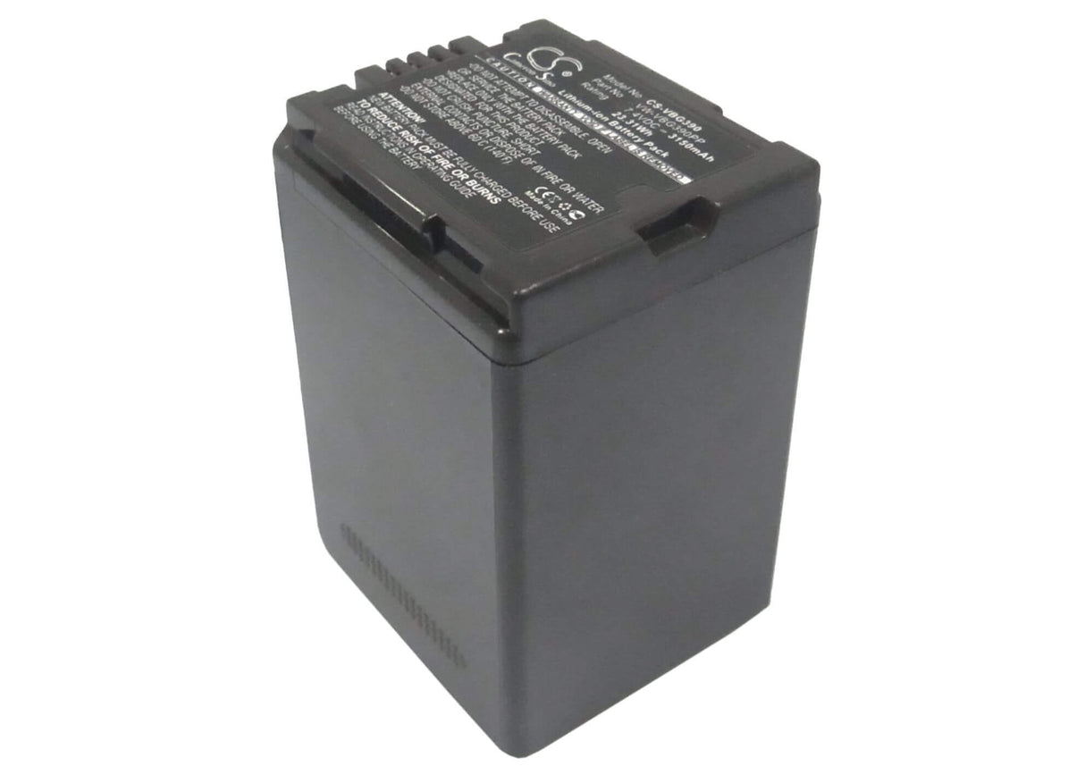 7.4V, Li-ion, 3150mAh, Camera battery fits Panasonic, Vw-vbg390, Ag-hmc150, Ag-hmc40, 23.31Wh Camera Cameron Sino Technology Limited (Camera)