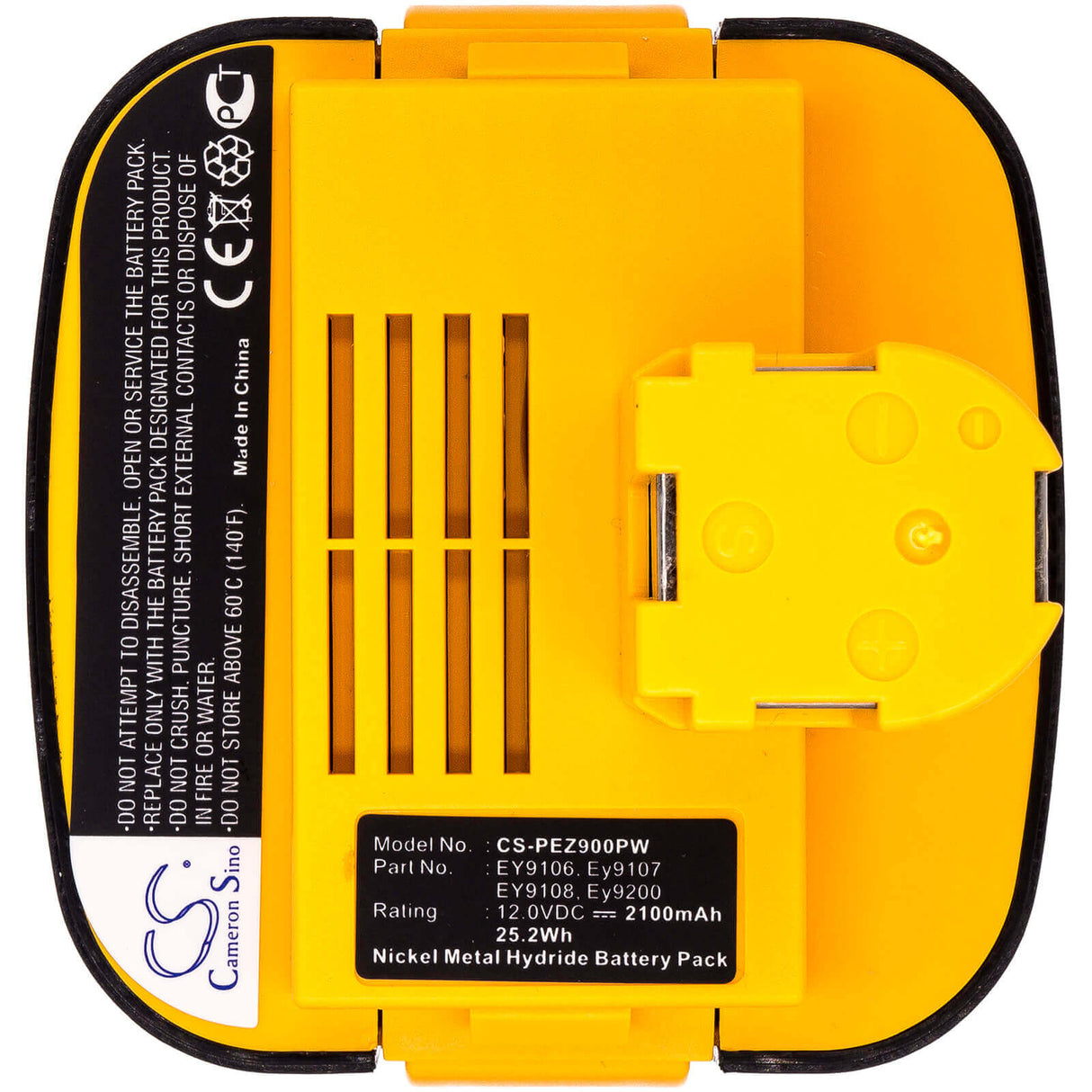12,0V, Ni-MH, 2100mAh, batterie pour outils électriques compatible avec Panasonic, Ey9001, Ey3000, Ey3502fqmkw, 25,2Wh Outils électriques Cameron Sino Technology Limited (Outils électriques)