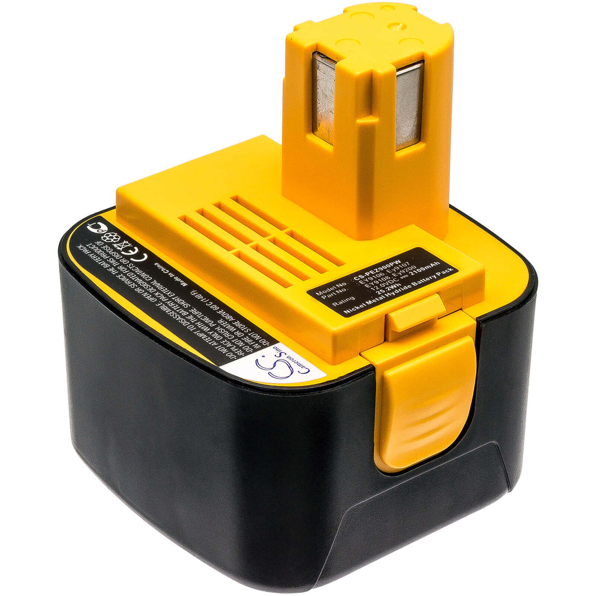 12,0V, Ni-MH, 2100mAh, batterie pour outils électriques compatible avec Panasonic, Ey9001, Ey3000, Ey3502fqmkw, 25,2Wh Outils électriques Cameron Sino Technology Limited (Outils électriques)