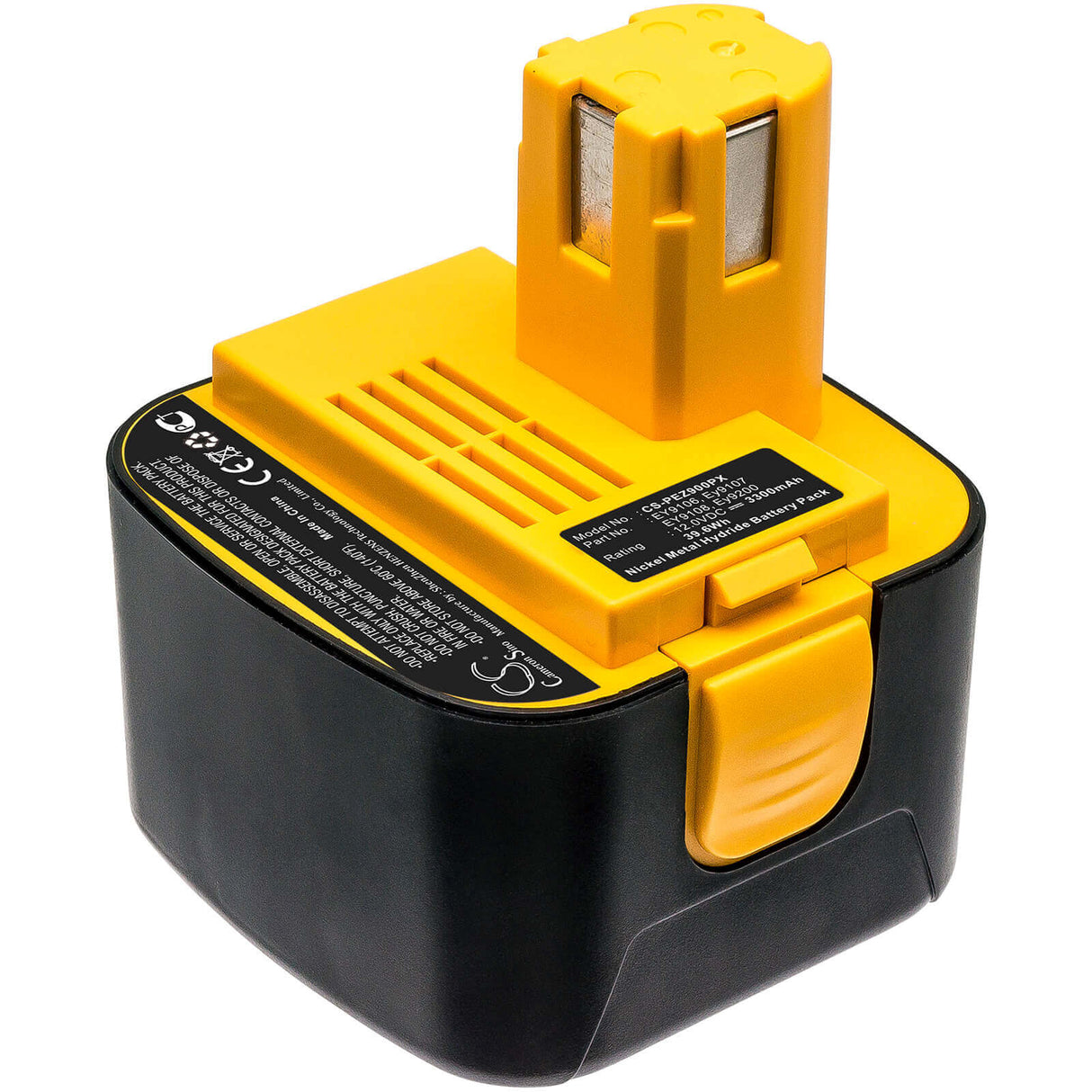 12.0V, Ni-MH, 3300mAh, Power Tools battery fits Panasonic, Ey9001, Ey3000, Ey3502fqmkw, 39.6Wh Power Tools Cameron Sino Technology Limited (Power Tools)
