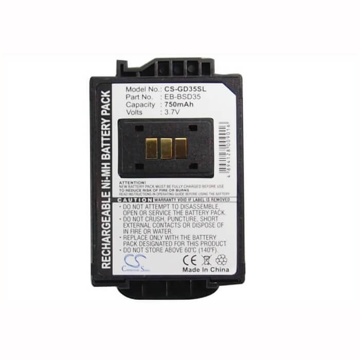 3.6V, Ni-MH, 750mAh, SmartPhone battery fits Panasonic, Eb-bsd35, Gd35, 2.7Wh Mobile, SmartPhone Cameron Sino Technology Limited (Suspended)