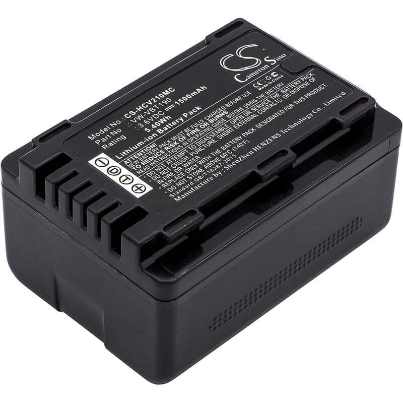 3.6V 1.5Ah Li-ion Battery For Panasonic HC-250EB - View #2