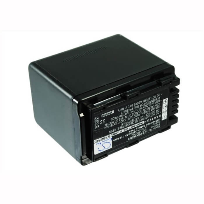 3.7V, Li-ion, 3400mAh, Batterie de caméra compatible avec Panasonic, Vw-vbk360, Hc-v10, Hc-v100, 12.58Wh Caméra Cameron Sino Technology Limited (Caméra)