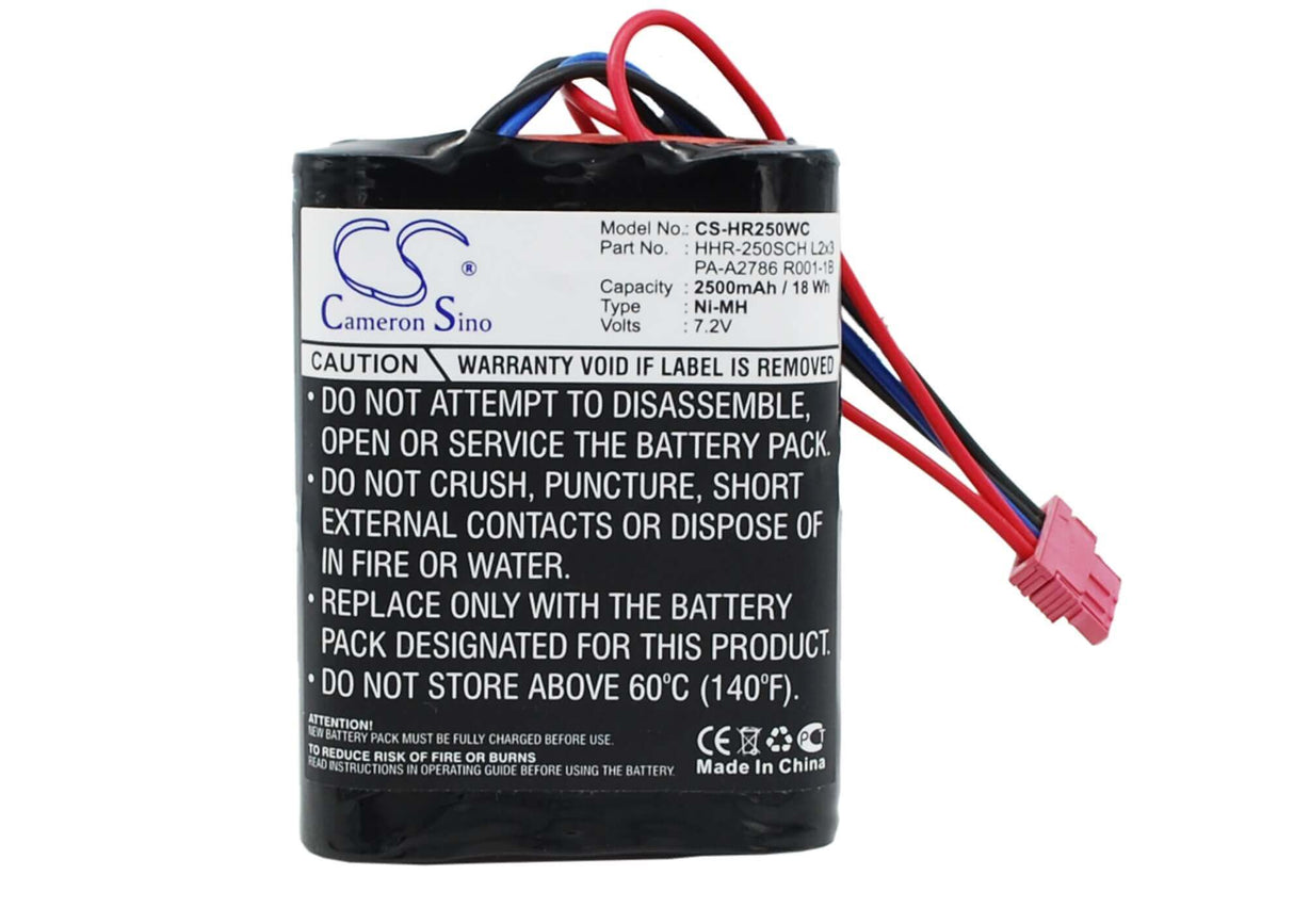 7.2V, Ni-MH, 2500mAh, Vehicles battery fits Panasonic, Hhr-250sch L2x3, Hhr-250sch L2x3, Pa-a2786 R001-1b, 18Wh Vehicles Cameron Sino Technology Limited (Suspended)