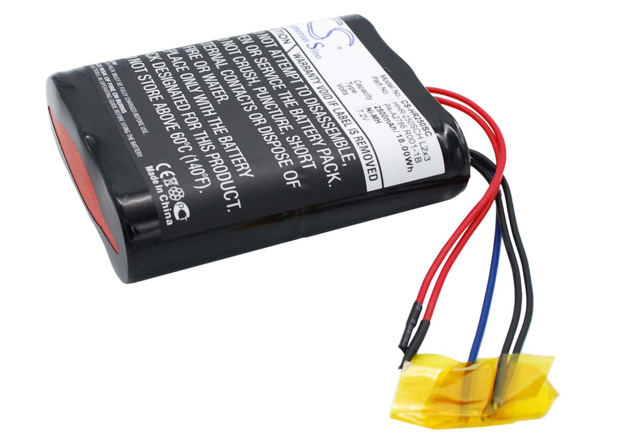 7.2V, Ni-MH, 2500mAh, Vehicles battery fits Panasonic, (White), Hhr-250sch L2x3, Hhr-250sch L2x3, Pa-a2786 R001-1b, 18Wh Vehicles Cameron Sino Technology Limited