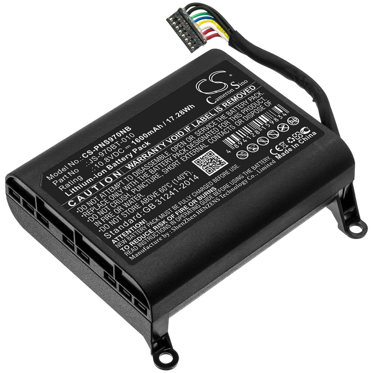 10.8V, Li-ion, 1600mAh, POS Workstation battery fits Panasonic, Js-970bt-010, Js-970 Pos, Js-970wp, 17.28Wh POS Workstation Cameron Sino Technology Limited