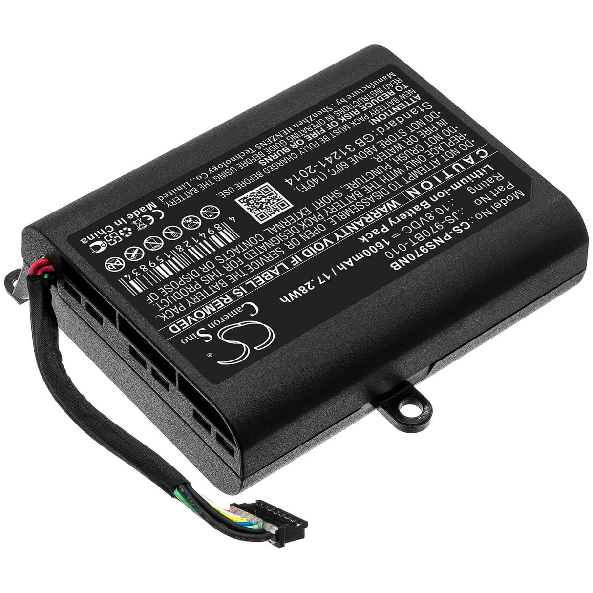 10.8V, Li-ion, 1600mAh, POS Workstation battery fits Panasonic, Js-970bt-010, Js-970 Pos, Js-970wp, 17.28Wh POS Workstation Cameron Sino Technology Limited