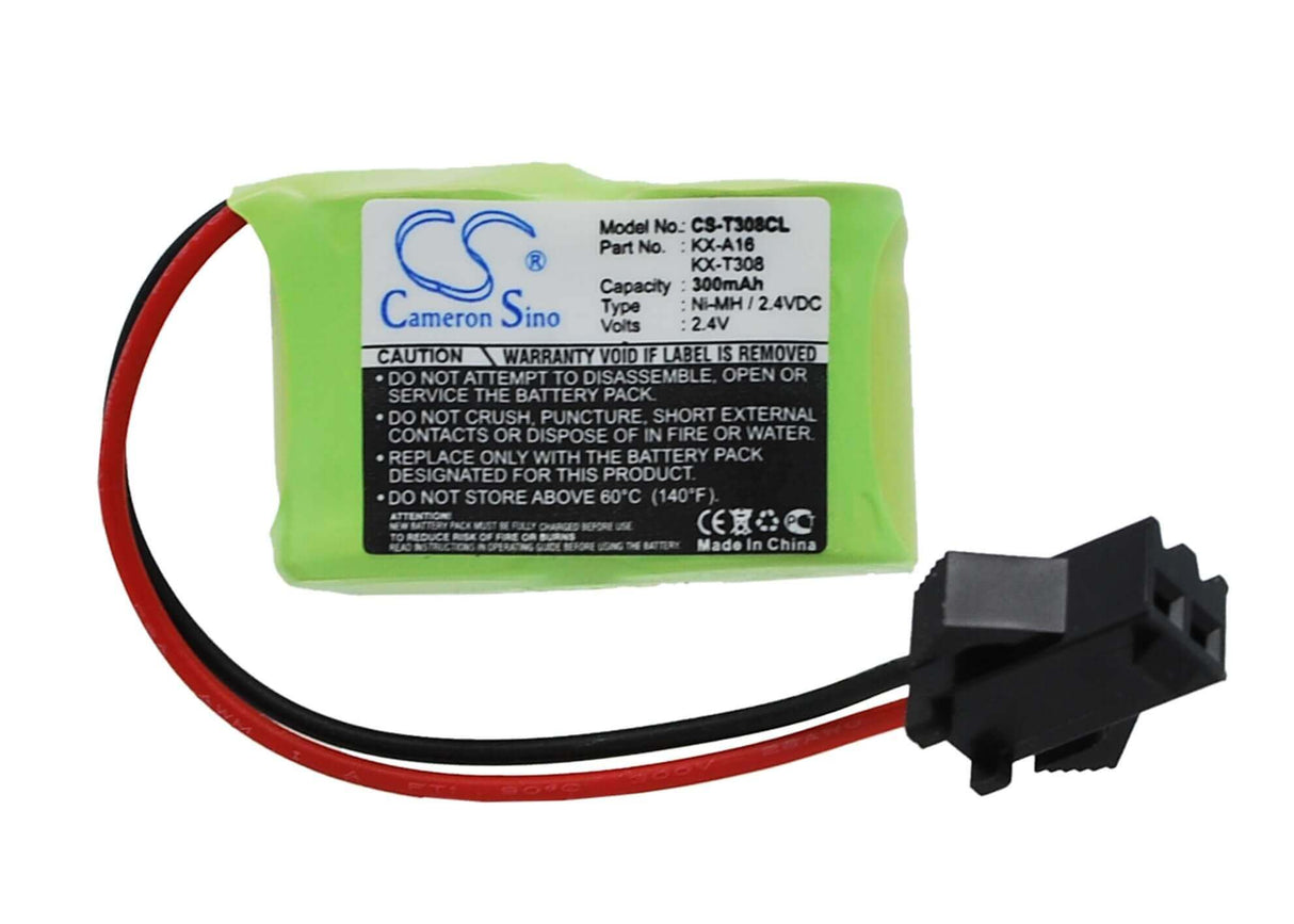 2.4V, Ni-MH, 300mAh, Cordless Phone battery fits Panasonic, Kx-t308, Kx-a16, Kx-t1232, 0.72Wh Cordless Phone Cameron Sino Technology Limited (Cordless Phone)