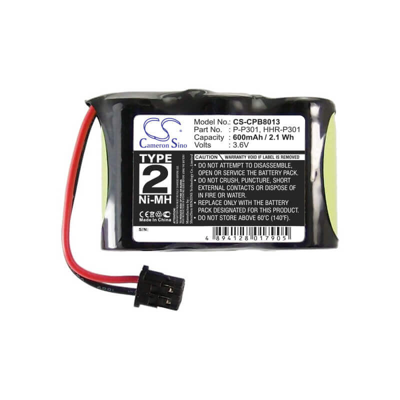 3.6V, Ni-MH, 600mAh, batterie de téléphone sans fil compatible avec Gp, Northwestern Bell, Battery Country, Uniden, Sony, Panasonic, Panametric, Itt, Toshiba, 2102, 2.16Wh Téléphone sans fil Cameron Sino Technology Limited (Téléphone sans fil)