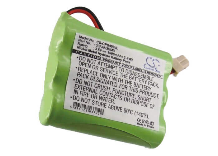 3.6V, Ni-MH, 1500mAh, Cordless Phone battery fits Aastra, Panasonic, Philips, 30aah3bmx, Ds-900, Jb-900, 5.4Wh Cordless Phone Cameron Sino Technology Limited (Cordless Phone)