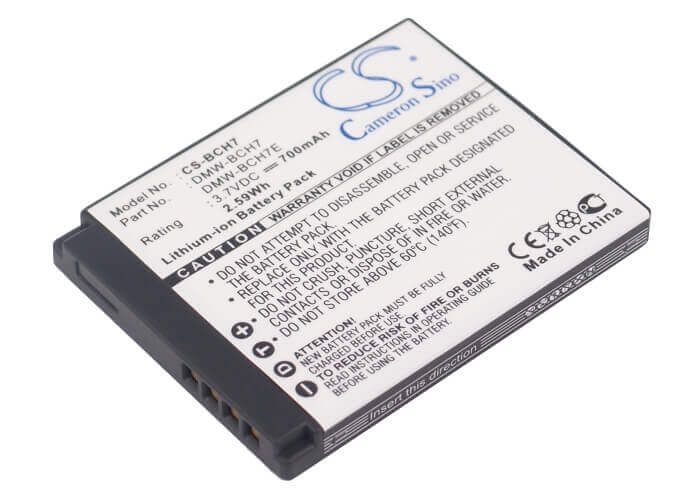 Battery For Panasonic Lumix Dmc-fp1, Lumix Dmc-fp1a, 3.7v, 690mah - 2.55wh Camera Cameron Sino Technology Limited (Suspended)