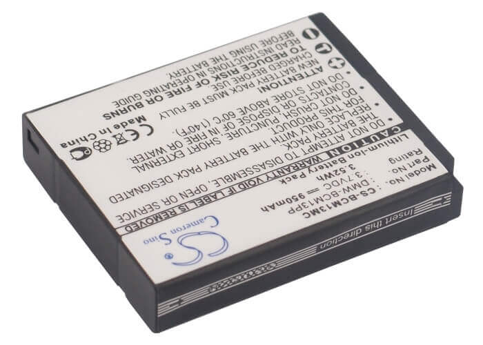 3.7V, Li-ion, 950mAh, Camera battery fits Panasonic, Dmw-bcm13, Lumix Dmc-ft5, Lumix Dmc-ft5a, 3.515Wh Camera Cameron Sino Technology Limited (Camera)