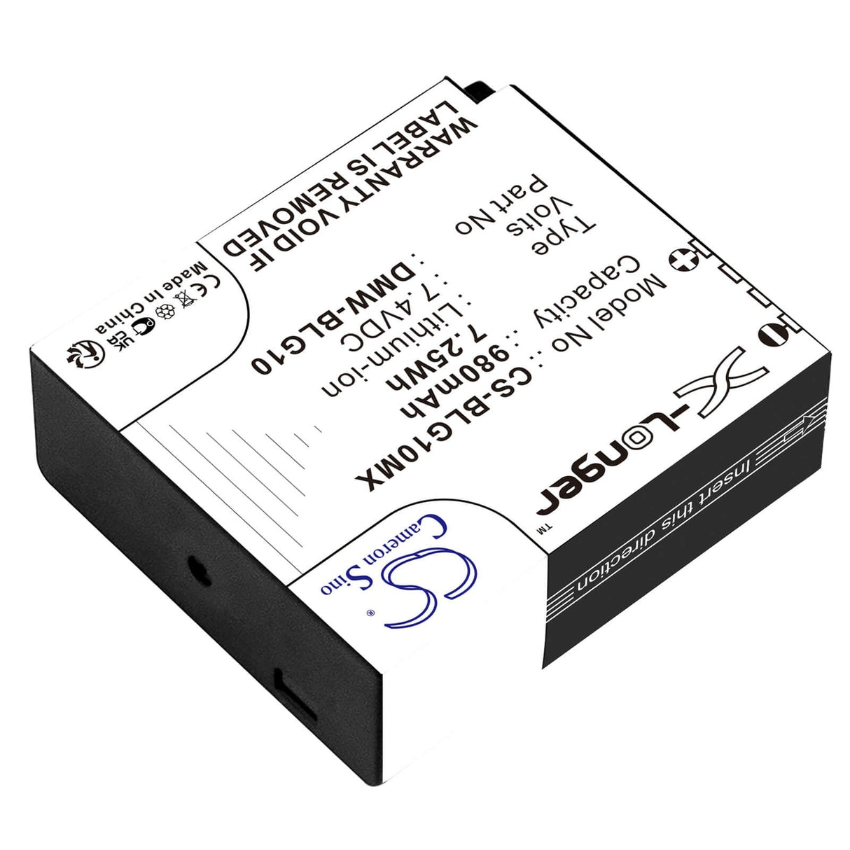 Camera Battery For Panasonic, Lumix Dmc-gf6, Lumix Dmc-gf6k 7.4v, 980mah - 7.25wh Camera Cameron Sino Technology Limited (Camera)
