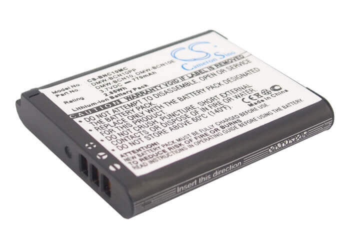 3.7V, Li-ion, 770mAh, Camera battery fits Leica, Panasonic, Bp-dc14, C, V-lux50, 2.849Wh Camera Cameron Sino Technology Limited (Camera)