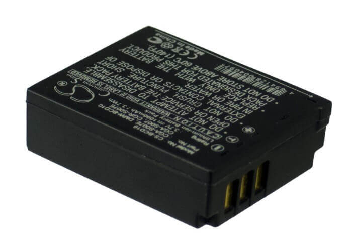 3.7V, Li-ion, 1000mAh, Camera battery fits Panasonic, Cga-s007, Lumix Dmc-tz1, Lumix Dmc-tz11, 3.7Wh Camera Cameron Sino Technology Limited (Camera)