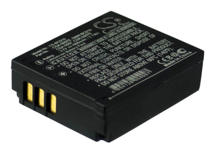 3.7V, Li-ion, 1000mAh, Camera battery fits Panasonic, Cga-s007, Lumix Dmc-tz1, Lumix Dmc-tz11, 3.7Wh Camera Cameron Sino Technology Limited (Camera)