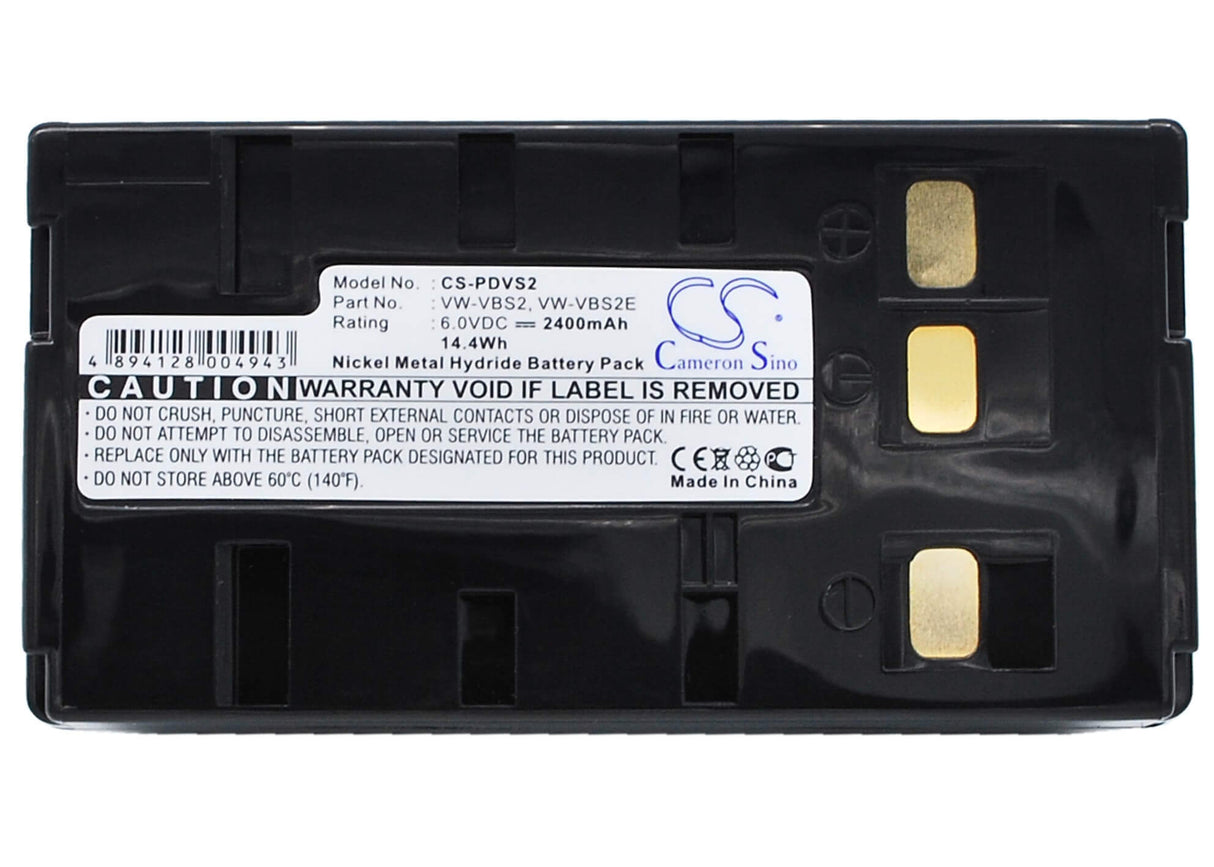 6.0V, Ni-MH, 4000mAh, Camera battery fits Panasonic, Vw-vbs2, Nv-3ccd1, Nv-61, 24Wh Camera Cameron Sino Technology Limited (Camera)