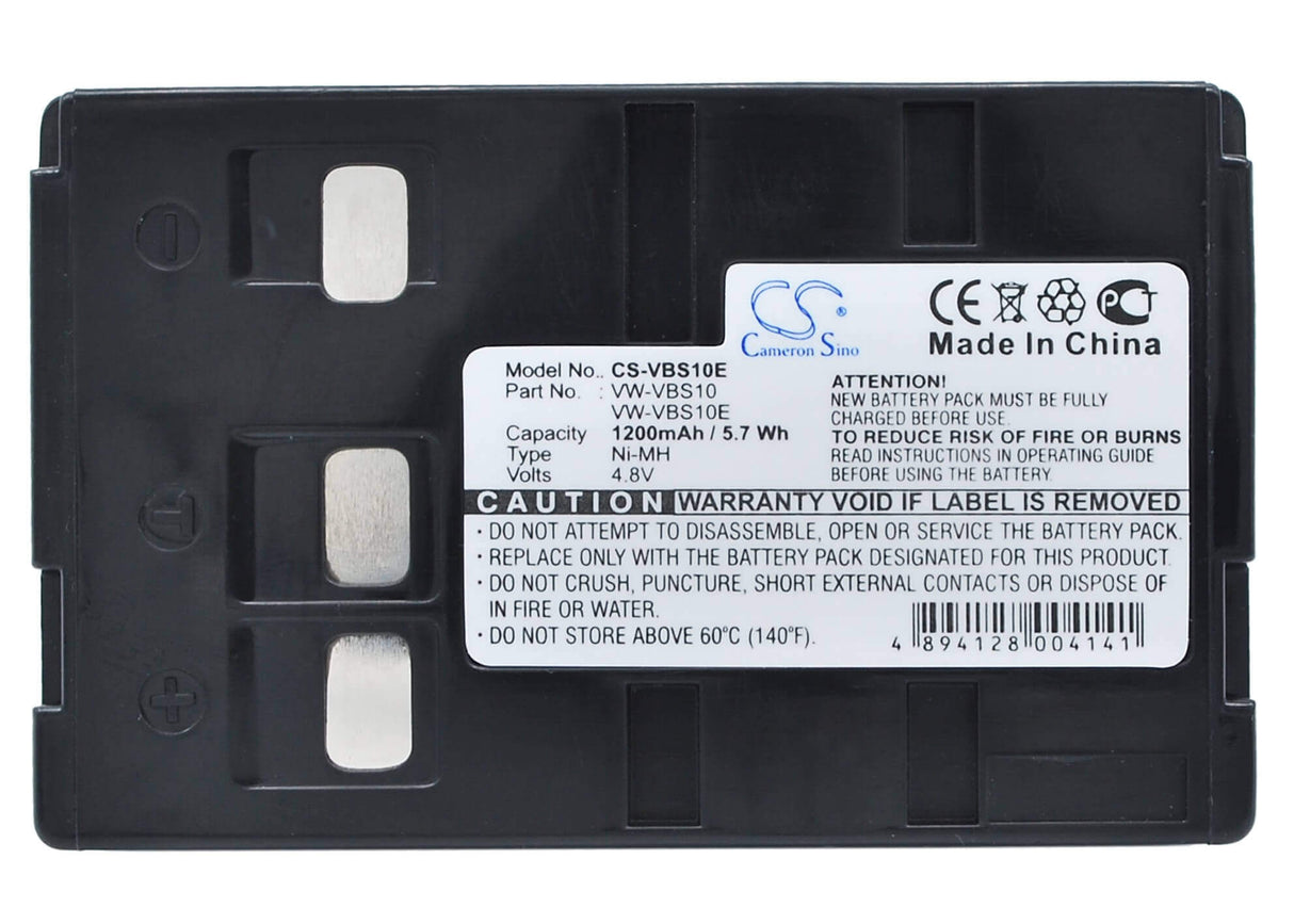 4.8V, Ni-MH, 1200mAh, Batterie de caméra compatible avec Blaupunkt, Panasonic, Hhr-v211, Scr-250, 5.76Wh Caméra Cameron Sino Technology Limited (Caméra)