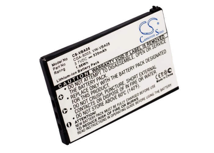 Batterie pour Panasonic Sv-as10, Sv-as10-a, Sv-as10-d, Sv-as10eg-a, 3.7v, 530mah - 1.96wh Appareil photo Cameron Sino Technology Limited (Suspendu)