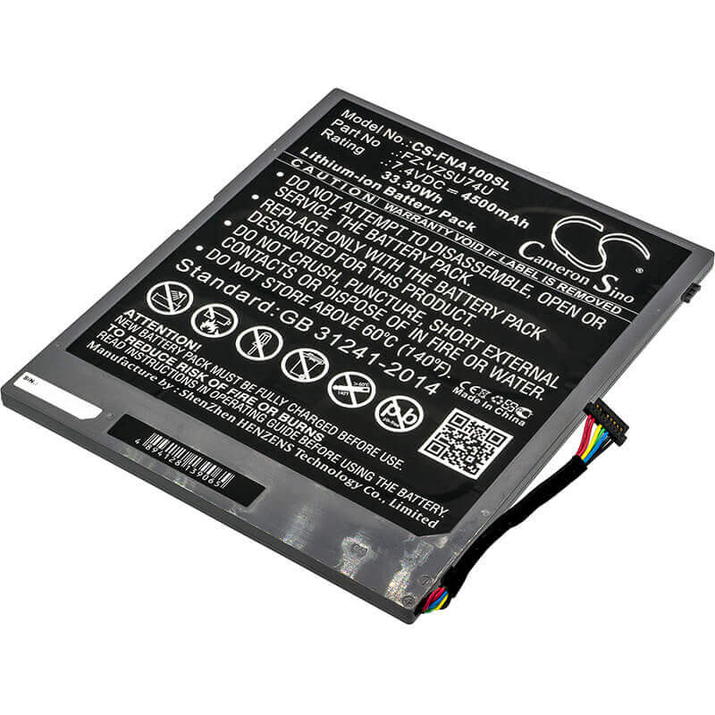Battery For Panasonic, Toughpad Fz-a1, Toughpad Fz-a1 4g' 7.4v, 4500mah - 33.30wh Tablet Cameron Sino Technology Limited (Suspended)
