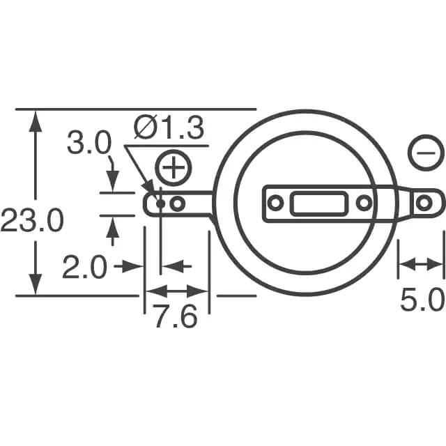 Batterie pour Panasonic Vl-2330/f3n, Vl2330/f3n, P085-nd, Vl2330f3n 3v, 50mah - 0.15wh Piles bouton Panasonic