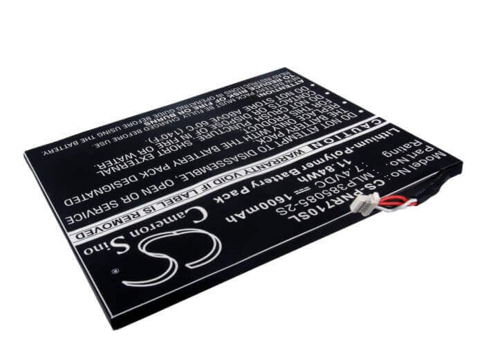 7.4V, Li-Polymer, 1600mAh, E-book, E-reader battery fits Velocity, Pandigital, Mlp385085-2s, Multimedia Novel 7", Novel Hacking, 11.84Wh E-book, E-reader Cameron Sino Technology Limited