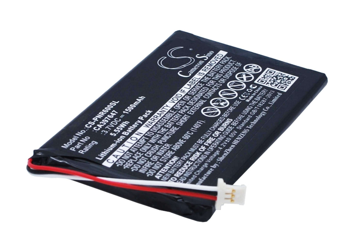 3.7V, Li-Polymer, 1500mAh, E-book, E-reader battery fits Pandigital, Ca397647, Novel 6, Prd06e20wwh8, 5.55Wh E-book, E-reader Cameron Sino Technology Limited
